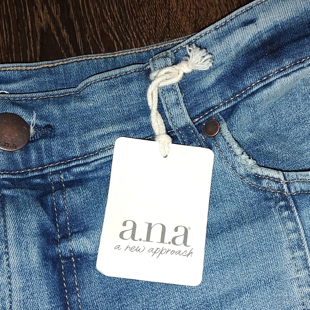 a.n.a Light Blue Denim/Dean Maxi Skirt - Picture 3 of 8